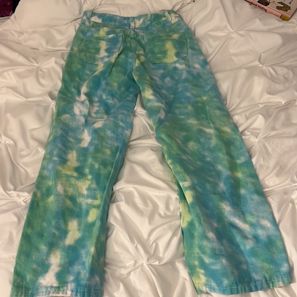 Green straight leg jeans - Picture 3 of 3